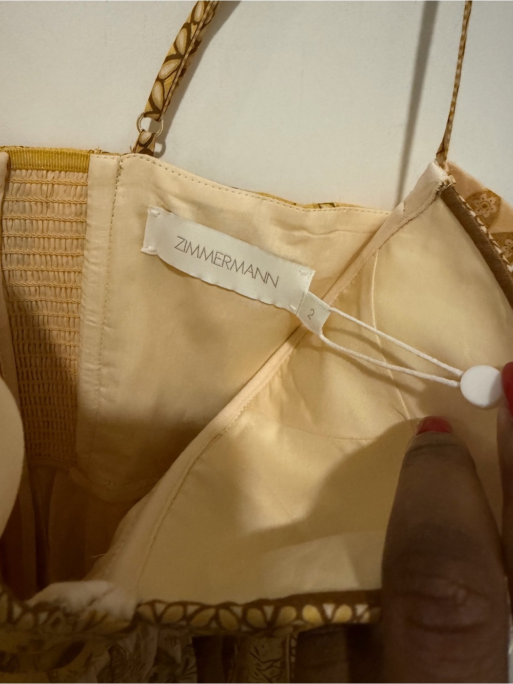 Zimmermann Lucky Corset Midi Dress in the "Mustard Bandana - Picture 4 of 5